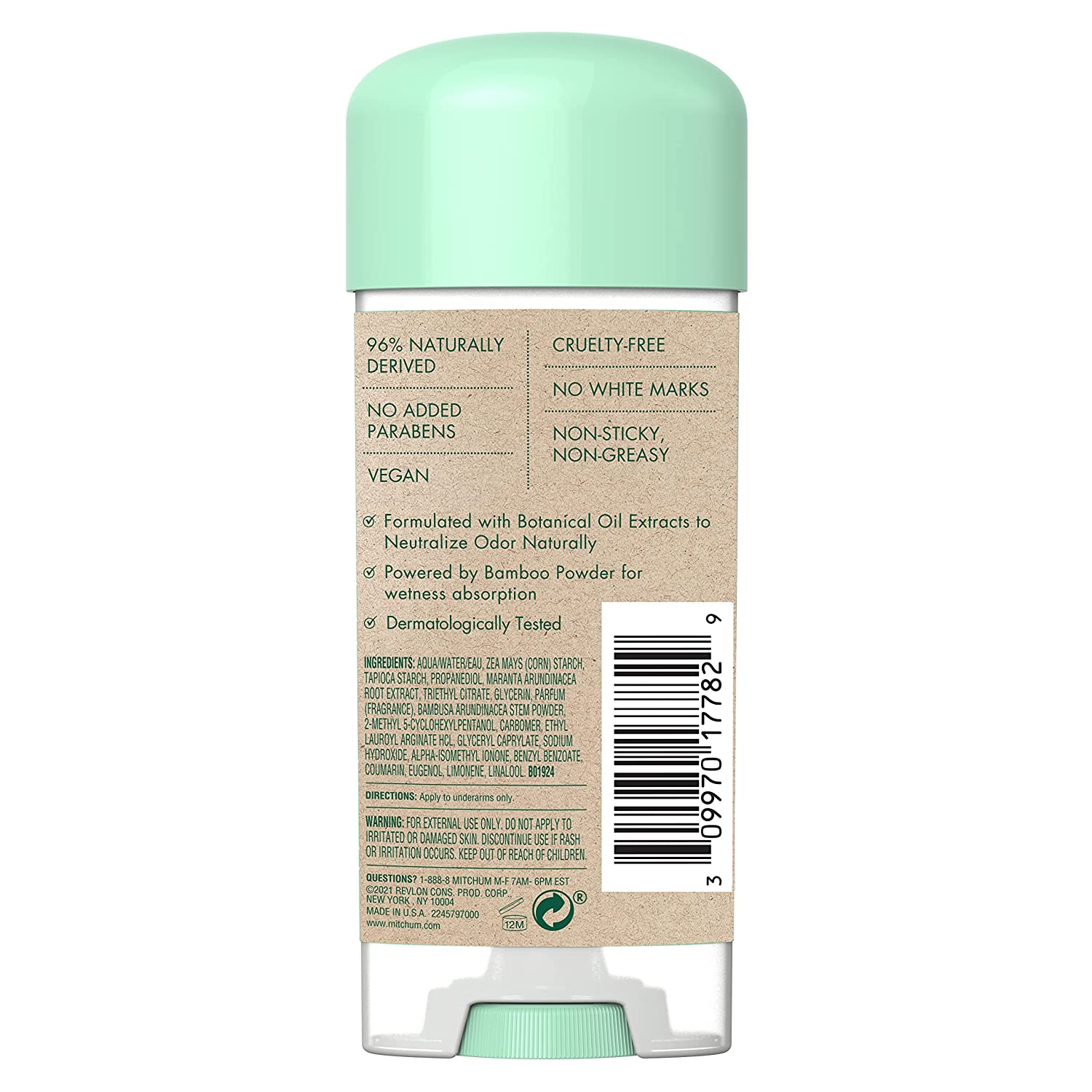Mitchum Natural Power Gel Cream for Women, Sweet Jasmine, 3.4 oz. - Image 7
